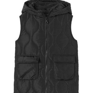 Zara Black Hooded Vest